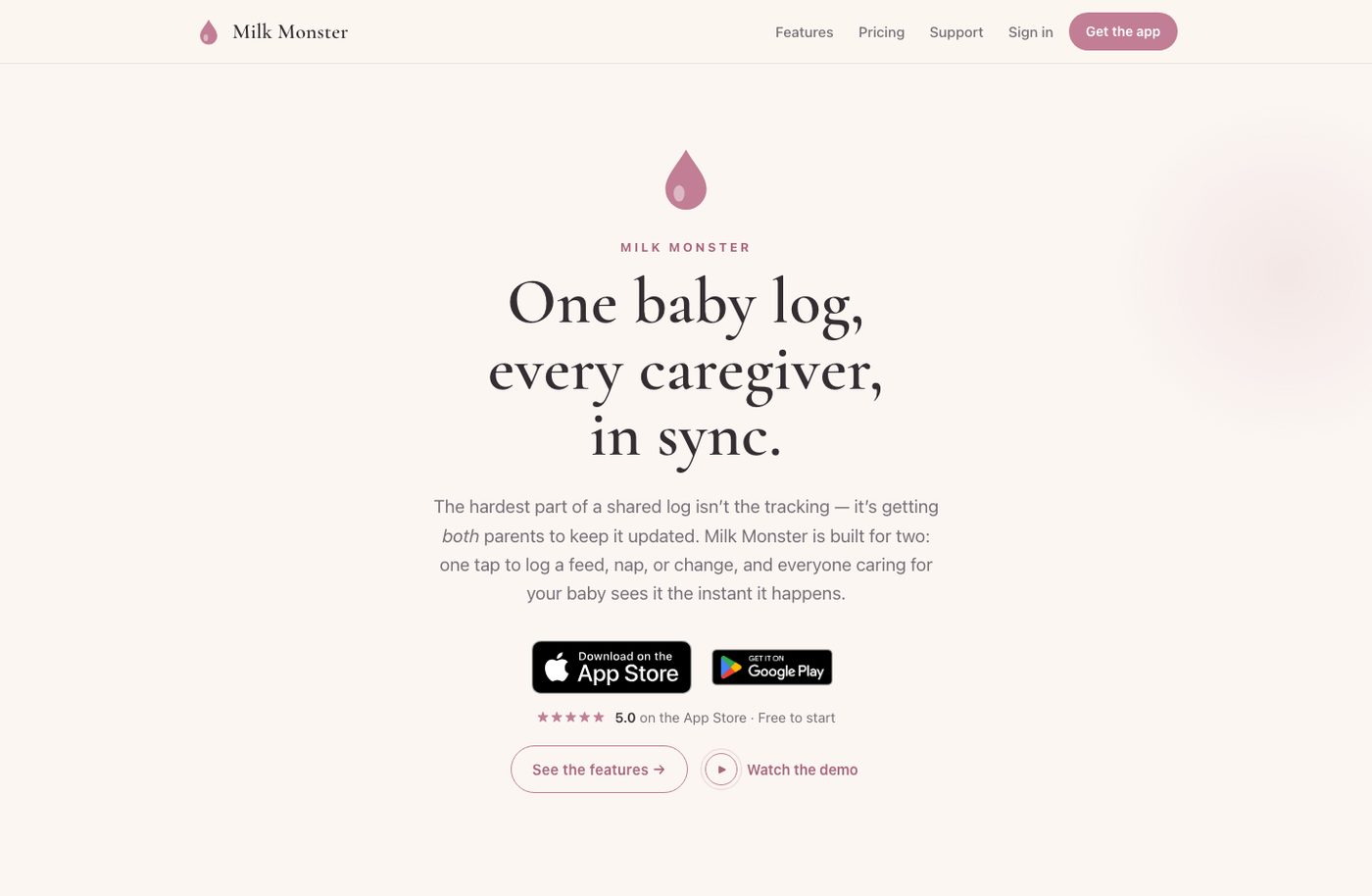 Milk Monster website