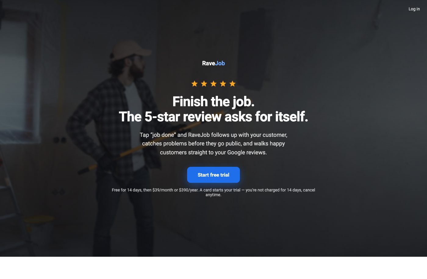 RaveJob homepage